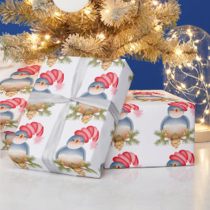Singing Blue Bird Geschenkpapier