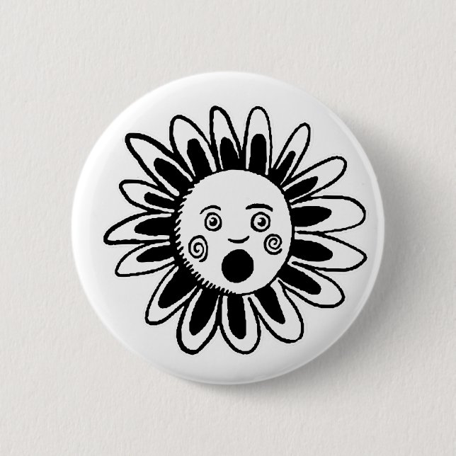 Singing-Blume Button (Vorderseite)