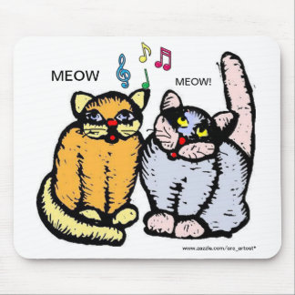 SINGING CATS MOUSEPAD ara artist