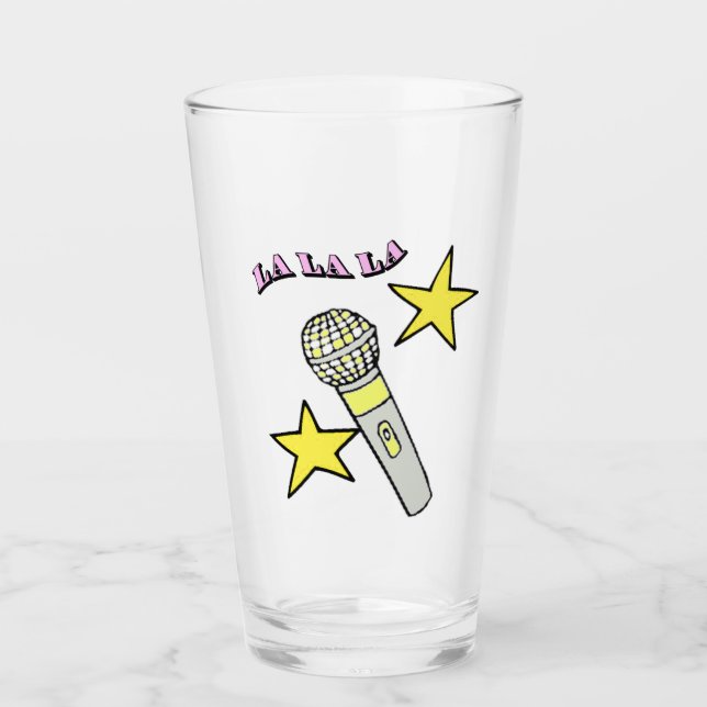 Singing Karaoke Glass Tumbler (Vorderseite)
