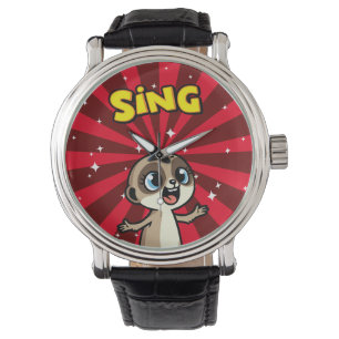 Singing Meerkat Armbanduhr