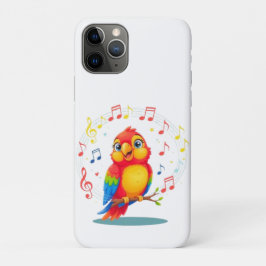 **Singing Parrot – Cute Parrot Singing Illustratio Case-Mate iPhone Hülle