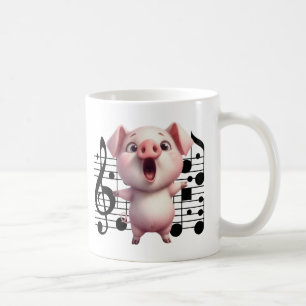 Singing Pig - LaLaLaLaLaLa Guten Morgen Kaffeetasse