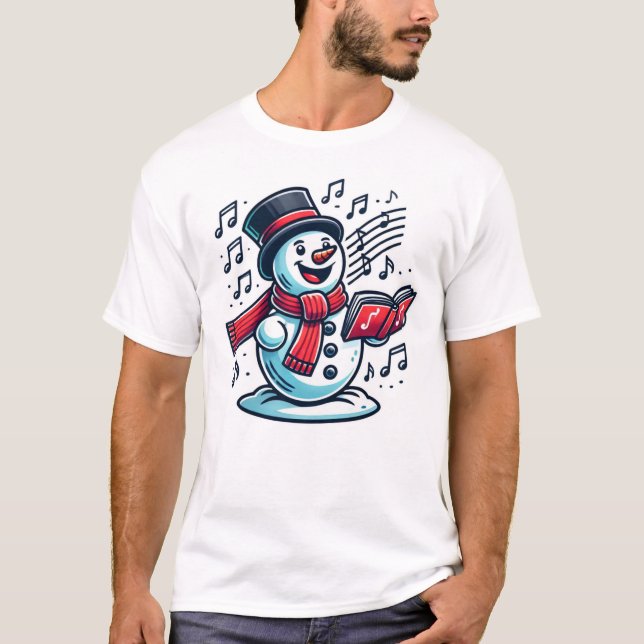 Singing Snowman T-Shirt (Vorderseite)