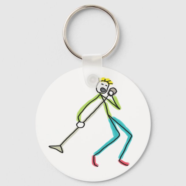 Singing Stickman Schlüsselanhänger (Vorderseite)