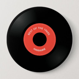 Single "45" für Vinyl Record Button