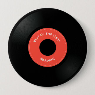 Single "45" für Vinyl Record Button
