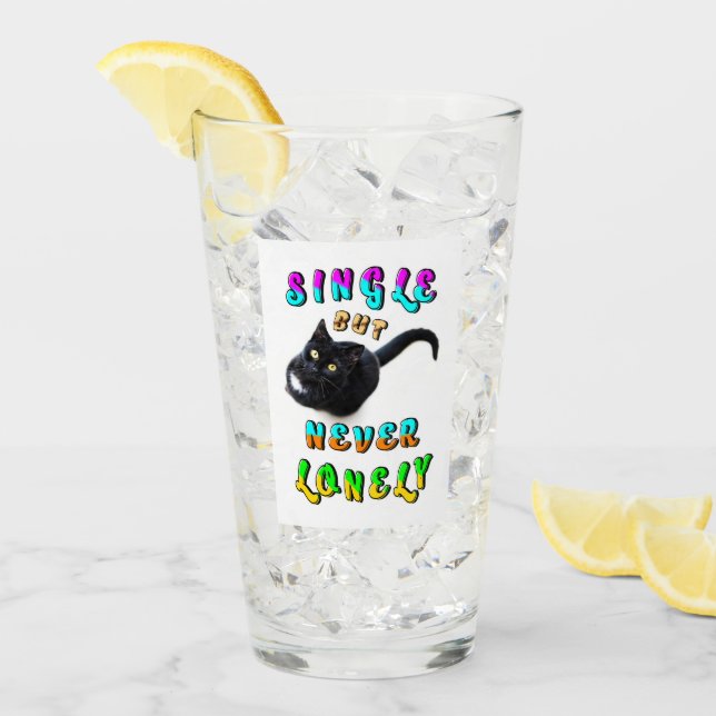 Single, aber nie einsam glas (Vorderseite Ice)