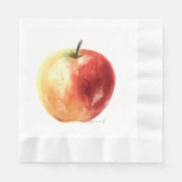 Single Apple Design Napkins Serviette
