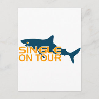 Single auf Tour Postkarte