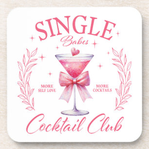 Single Babe Cocktail Club Untersetzer Set