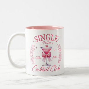 Single Babes Cocktail Club Zweifarbige Tasse