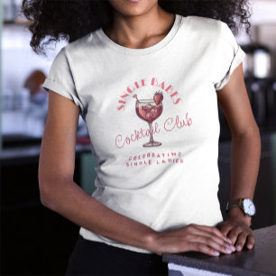 Single Babes Valentinstag Party Rosa Cocktail Tri-Blend Shirt