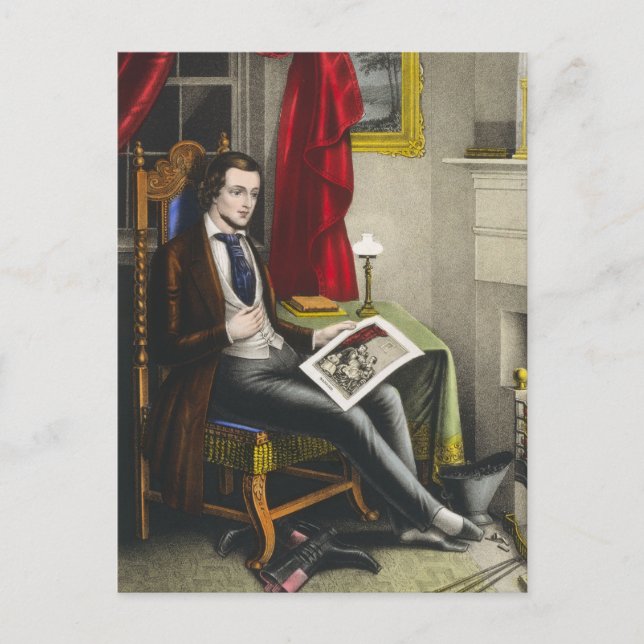 Single Bachelor-Malerei Postkarte (Vorderseite)