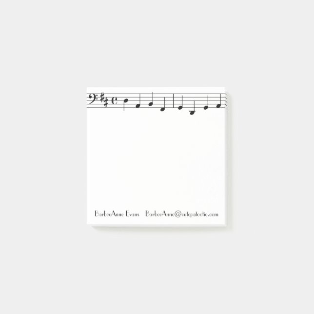 Single-Bar Post-it Klebezettel (Vorderseite)