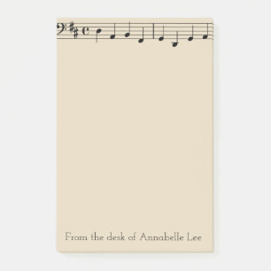 Single-Bar von Musik Post-it Klebezettel