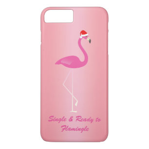 Single & Bereit zum Flamingle Xmas iPhone 7 in Ros Case-Mate iPhone Hülle