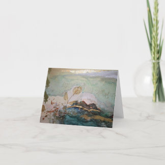 Single Bloom Notecard Karte