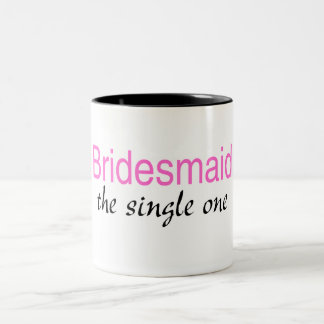 Single-Brautjungfer Zweifarbige Tasse