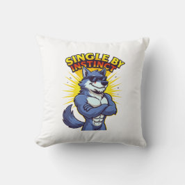 Single by Instinct – Cool Wolf Cartoon Funny Kissen