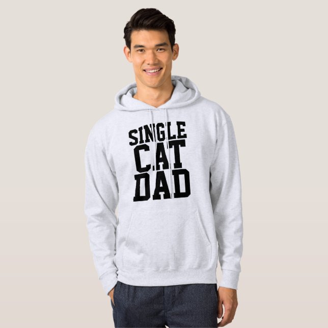 SINGLE CAT VATER T - Shirt & Hoodies (Vorne ganz)