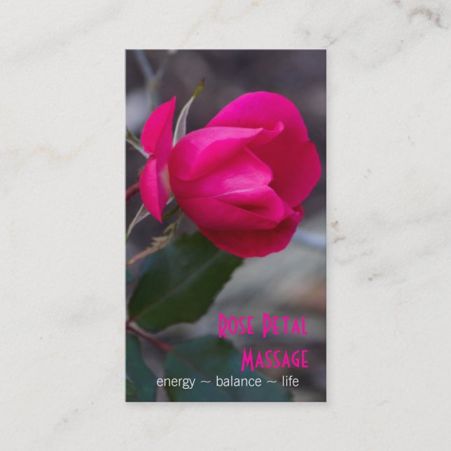 Single, der rosa Rosen-Fotografie-Verabredung Terminkarte (Vorderseite)