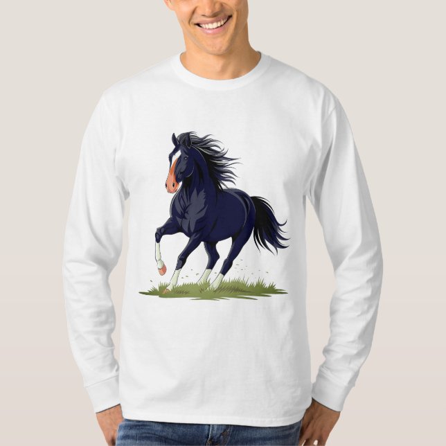 SINGLE, DER SCHWARZE STUNDE FÜHRT T-Shirt (Vorderseite)