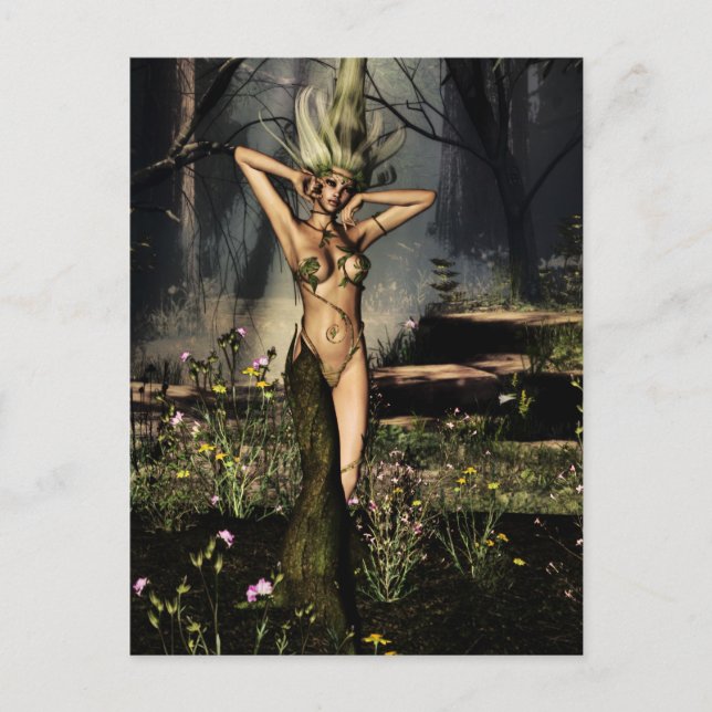 Single Dryad Postkarte (Vorderseite)