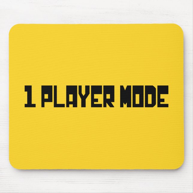 Single/ein Spieler-Modus Mousepad (Vorne)