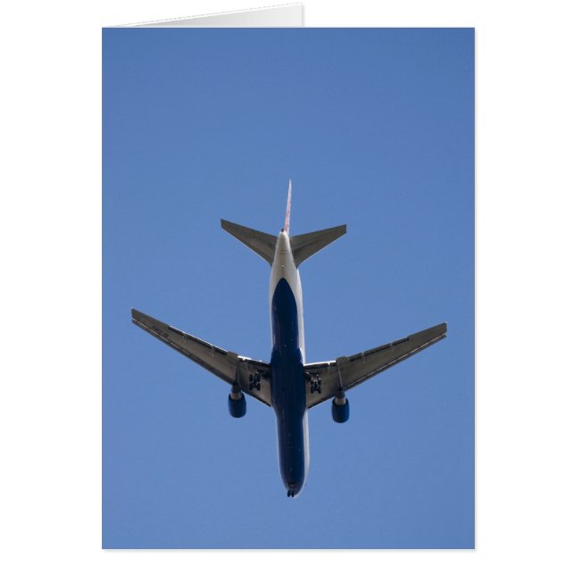 Single-Flugzeug auf blauem Himmel (Vorne)