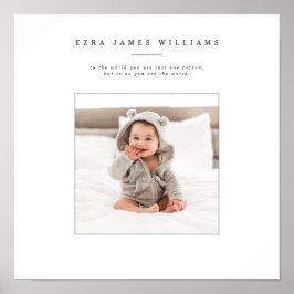 Single Foto personalisiert Poster