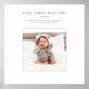 Single Foto personalisiert Poster