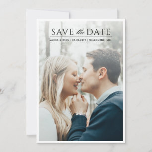 Single Foto - Weißrahmen Save the Date