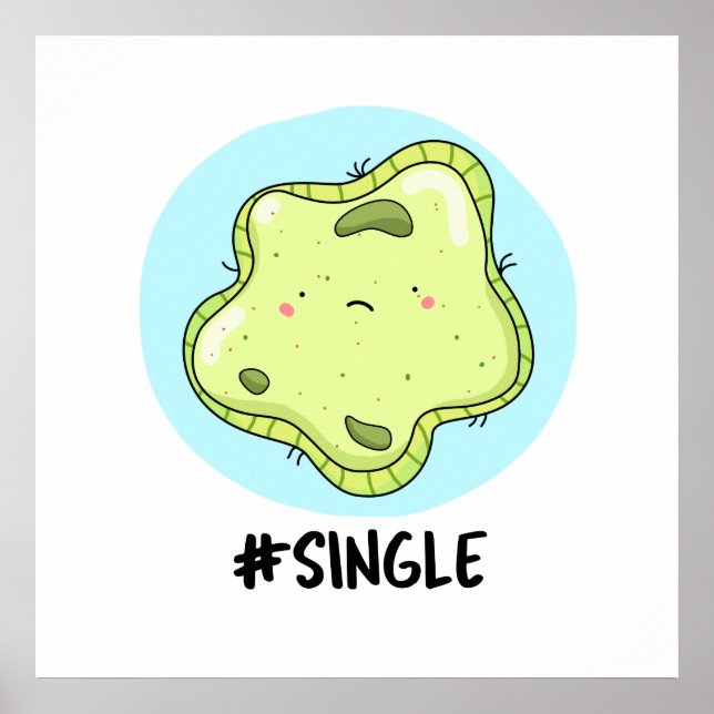 #Single Funny Solo Cell Biology Puff Poster (Vorne)