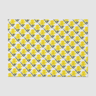 Single Gelbe Narzisse Daffodil Seidenpapier