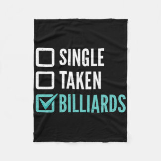 Single genommen Billiards Billard Billard Fleecedecke