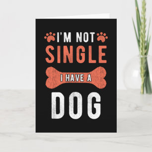 Single-Geschenkhund Karte