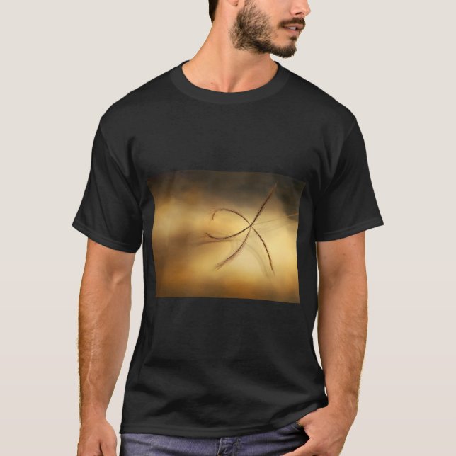 Single Grasfutter mit Schatten T-Shirt (Vorderseite)
