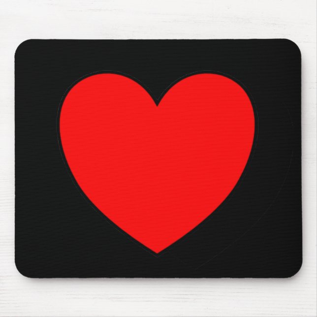 Single-Herz-Mausunterlage Mousepad (Vorne)