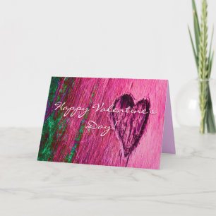 Single Herzlichen Glückwunsch Valentinstag in Rosa Feiertagskarte
