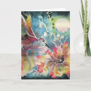 Single Hummingbird Karte