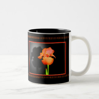 Single-Iris Zweifarbige Tasse