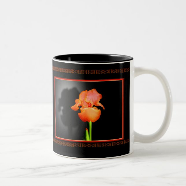 Single-Iris Zweifarbige Tasse (Rechts)