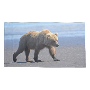 Single King Size Pillowcase of Grizzlybär Kissenbezug