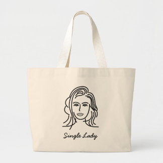 Single Lady Gorgeous Tote Bag Jumbo Stoffbeutel