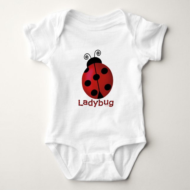 Single Ladybug Baby Strampler (Vorderseite)