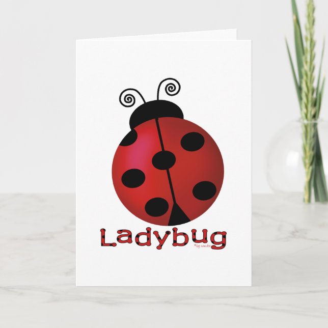 Single Ladybug Karte (Vorderseite)