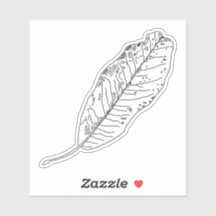 Single Leaf Sticker
