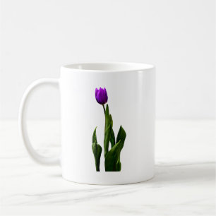 Single Lila Tulip Kaffeetasse