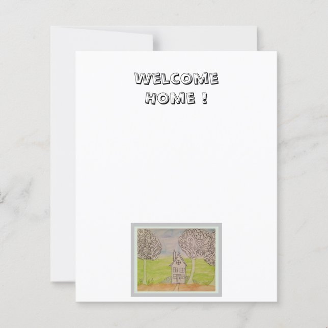 Single Little House Scrapbook Paper (Vorderseite)